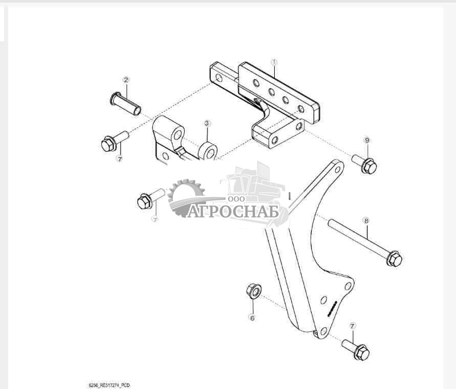 6256 Крепление генератора пер. тока 